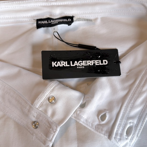 NWT KARL LAGERFELD Compression Three Button Pants - Picture 4 of 4